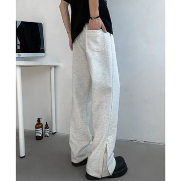 Black Casual Pants Men Fashion Gray Sports Pants Men Sweatpants Streetwear Korean Straight Pants Mens Joggers Trousers M-3XL